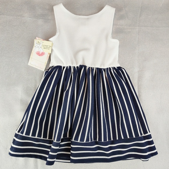 Sweet Heart Rose Heart Anchor Striped Dress - Picture 2 of 6